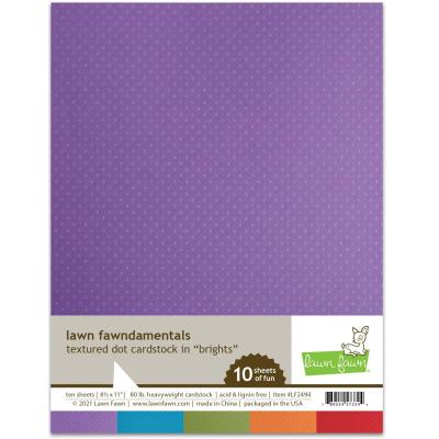 Lawn Fawn Textured Dot Cardstock - Brights